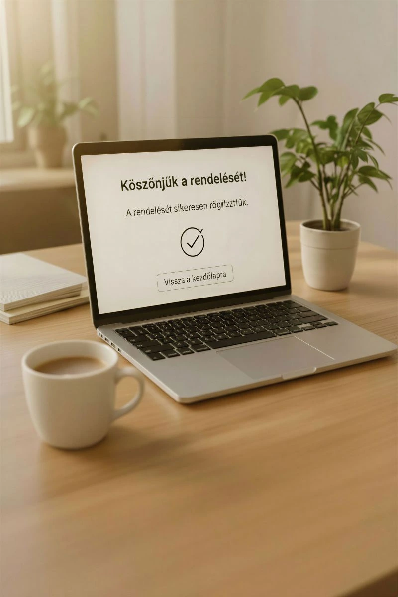 Leadott online bútorrendelés visszaigazolása